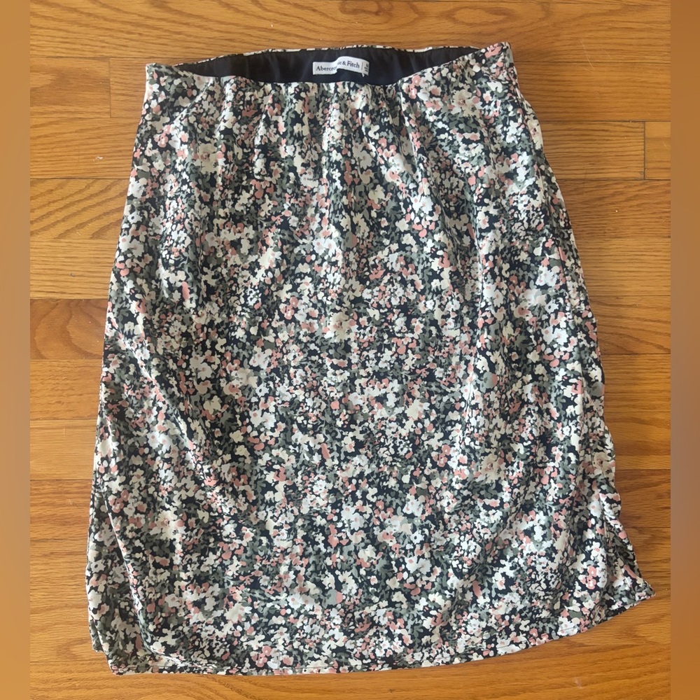 Abercrombie Floral Midi Skirt